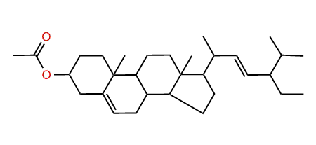(E)-Stigmasta-5,22-dien-3-yl acetate